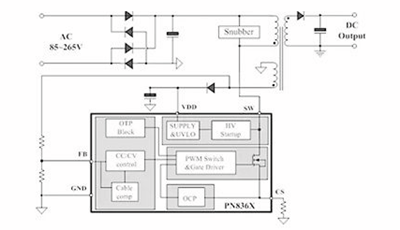 PN8366 適配器ic 電路圖
