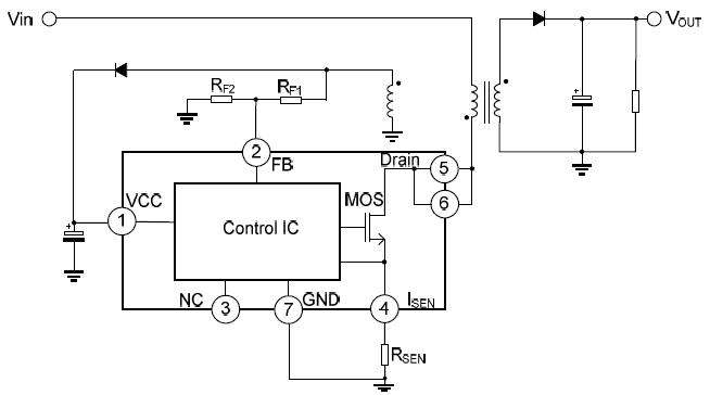 SDH8594AS 電源控製芯片電路圖