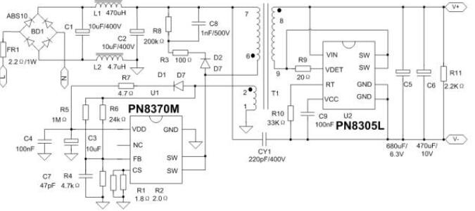5v2a充電器方案應用圖