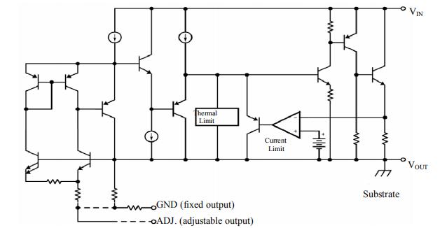 ams1117穩壓芯片電路圖