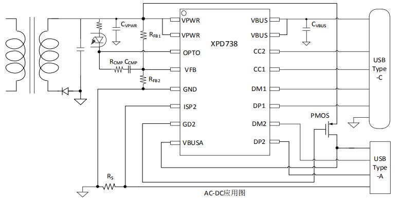 XPD738BP AC-DC應用電路圖