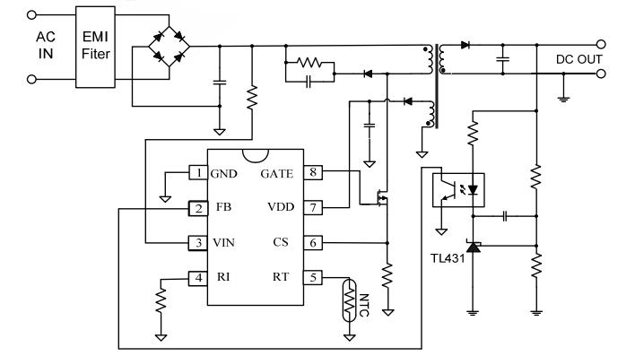 CR6842 PWM控製電源IC電路圖