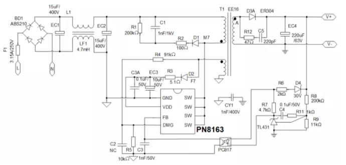 48Vpoe電源方案典型應用圖