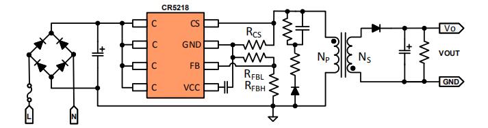 5V1A適配器方案雙繞組自供電應用