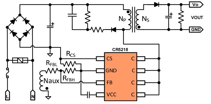 5v1a適配器方案三繞組自供電應用
